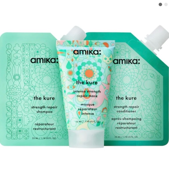 Amika The Kure Strength Repair 3 Piece Trial Set BRAND NEW/SEALED - Picture 2 of 13